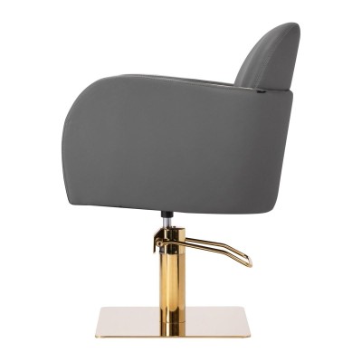 Gabbiano fotel fryzjerski Malaga złoto szary -Meble fryzjerskie- 