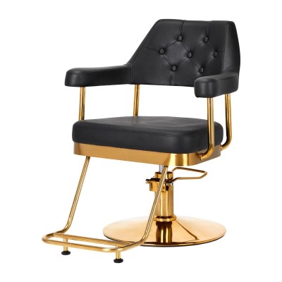 Gabbiano fotel fryzjerski Granada złoto czarny -Meble fryzjerskie- 