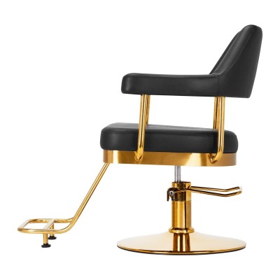 Gabbiano fotel fryzjerski Granada złoto czarny -Meble fryzjerskie- 