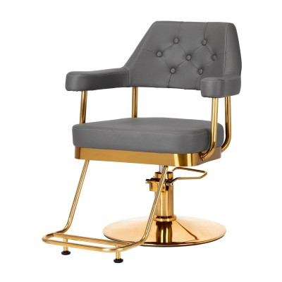 Gabbiano fotel fryzjerski Granada złoto szary -Meble fryzjerskie- 