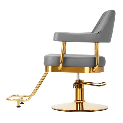 Gabbiano fotel fryzjerski Granada złoto szary -Meble fryzjerskie- 