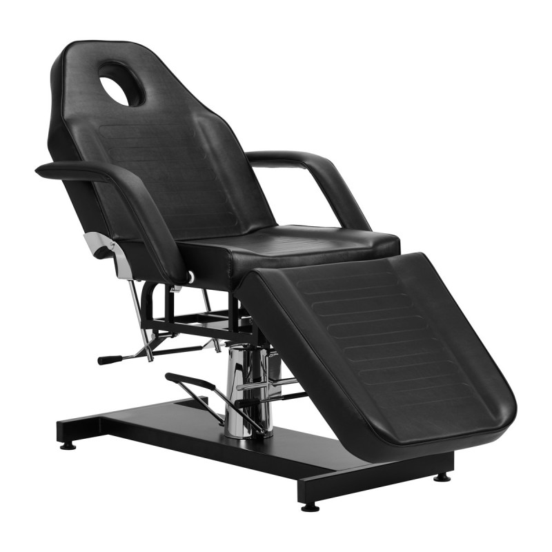 Black hydraulic beauty salon chair