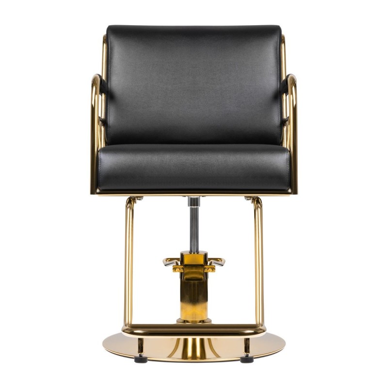 GABBIANO FOTEL FRYZJERSKI PRATO ZŁOTO - CZARNY -Fotele fryzjerskie- 