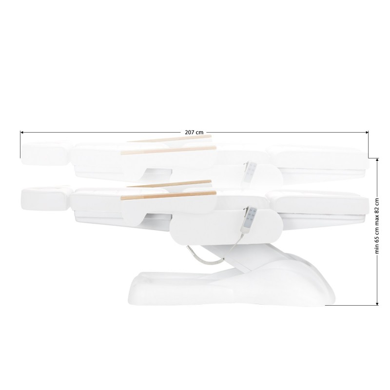 FOTEL KOSMETYCZNY ELEKTRYCZNY LUX 3 BIAŁY -Fotele kosmetyczne- 