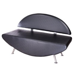 Kanapa do poczekalni Carini BD-6710 czarna -Recepcje- 