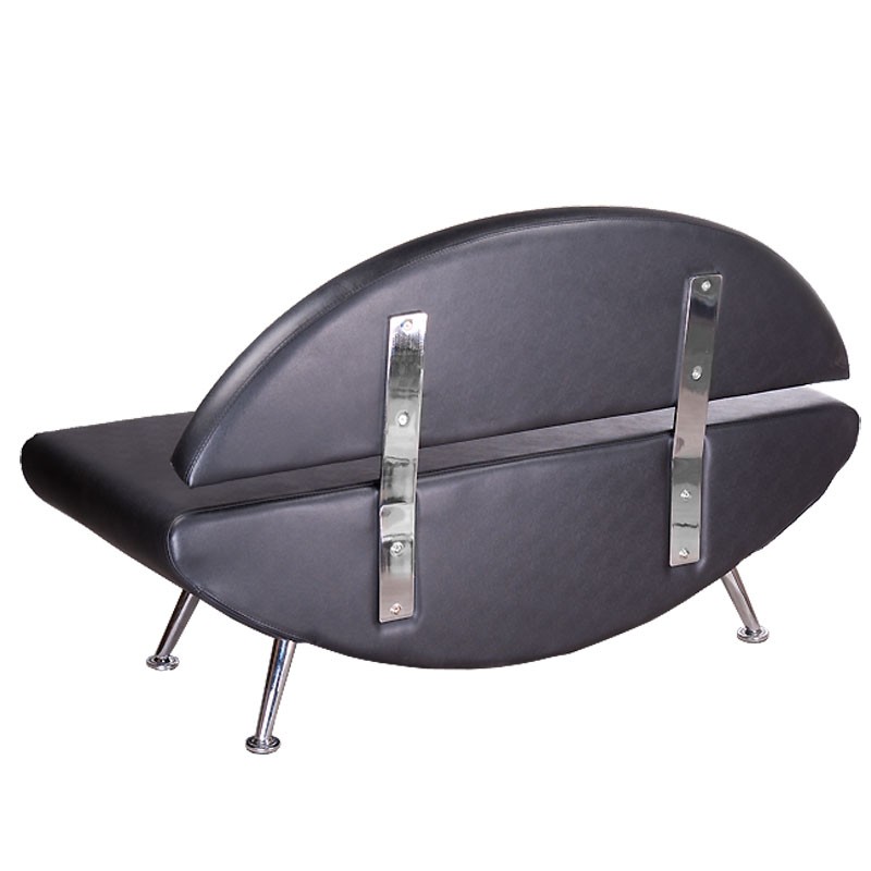 Kanapa do poczekalni Carini BD-6710 czarna -Recepcje- 