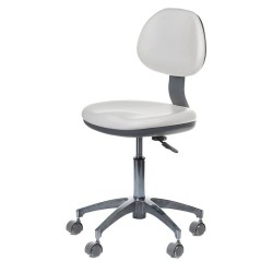 Taboret medyczny z oparciem BD-Y942 Biały -Taborety kosmetyczne i hokery- 