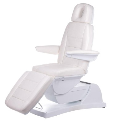 Elektryczny fotel kosmetyczny Bologna BG-228 biały -Fotele kosmetyczne elektryczne- 