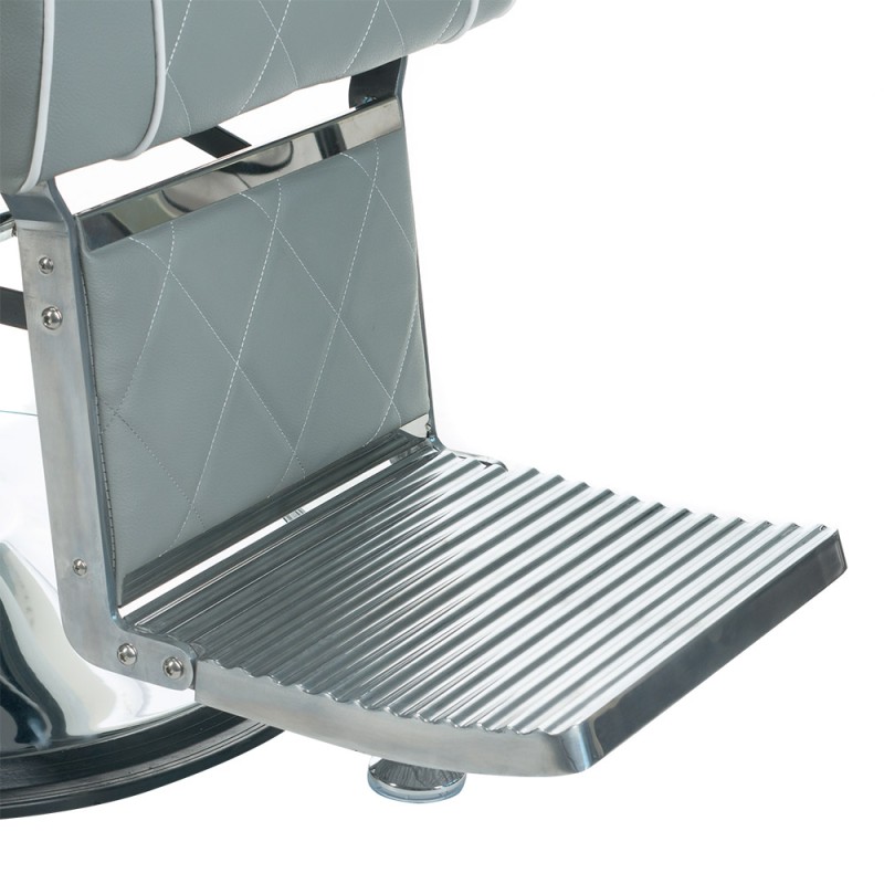 Fotel barberski ODYS BH-31825M Jasny Szary -Fotele barberskie- 