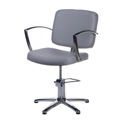 Fotel fryzjerski Dario jasno szary BH-8163 -Fotele fryzjerskie- 