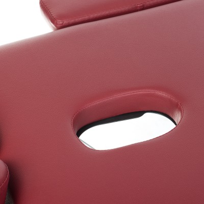 Stół do masażu i rehabilitacji BS-723 Burgund -Fotele do tatuażu, stoły do tatuażu - 