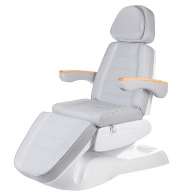 Fotel kosmetyczny elektr LUX BW-273B Jasny Szary -Fotele kosmetyczne elektryczne- 