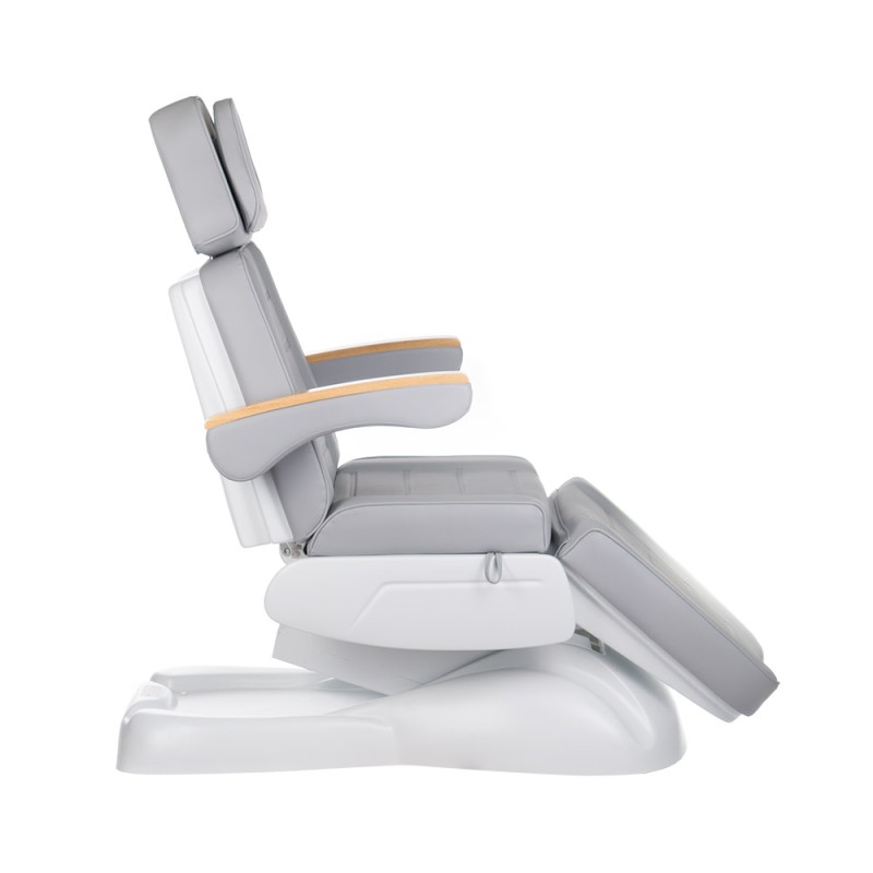 Fotel kosmetyczny elektr LUX BW-273B Jasny Szary -Fotele kosmetyczne elektryczne- 