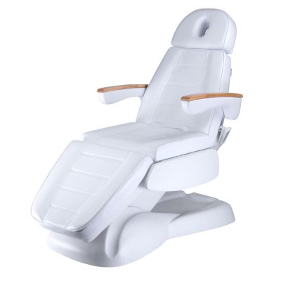 Fotel kosmetyczny elektryczny LUX BW-273B Biały -Fotele kosmetyczne elektryczne- 