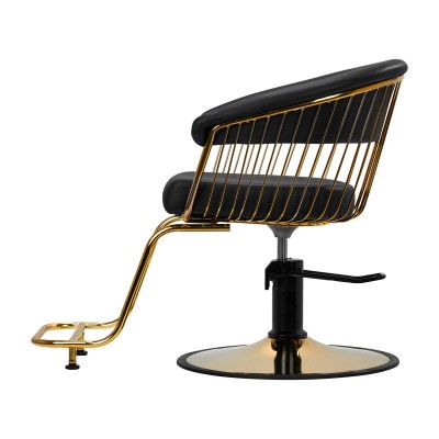 Gabbiano fotel fryzjerski Lille-M złoto czarny -Fotele fryzjerskie- 