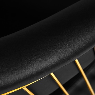 Gabbiano fotel fryzjerski Lille-M złoto czarny -Fotele fryzjerskie- 