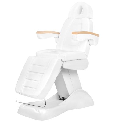 Fotel kosmetyczny elektr. Lux biały podgrzewany -Fotele kosmetyczne- 