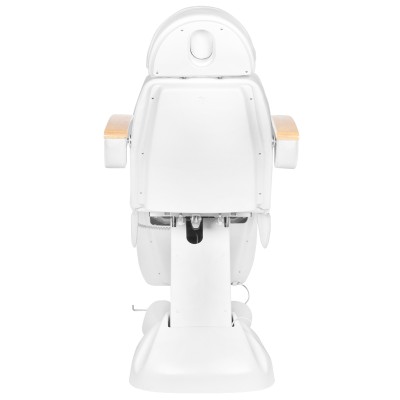 Fotel kosmetyczny elektr. Lux biały podgrzewany -Fotele kosmetyczne- 