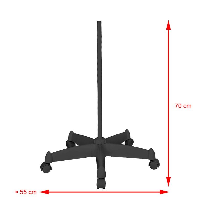 Lampa lupa led Glow Moonlight 8013/6' black ze statywem -Lampy kosmetyczne- 