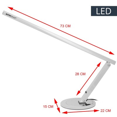 Lampa na biurko Slim led aluminium -Lampy- 