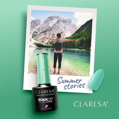 CLARESA lakier hybrydowy SUMMER STORIES 2 -5g -Hybrydowe żele i lakiery- 