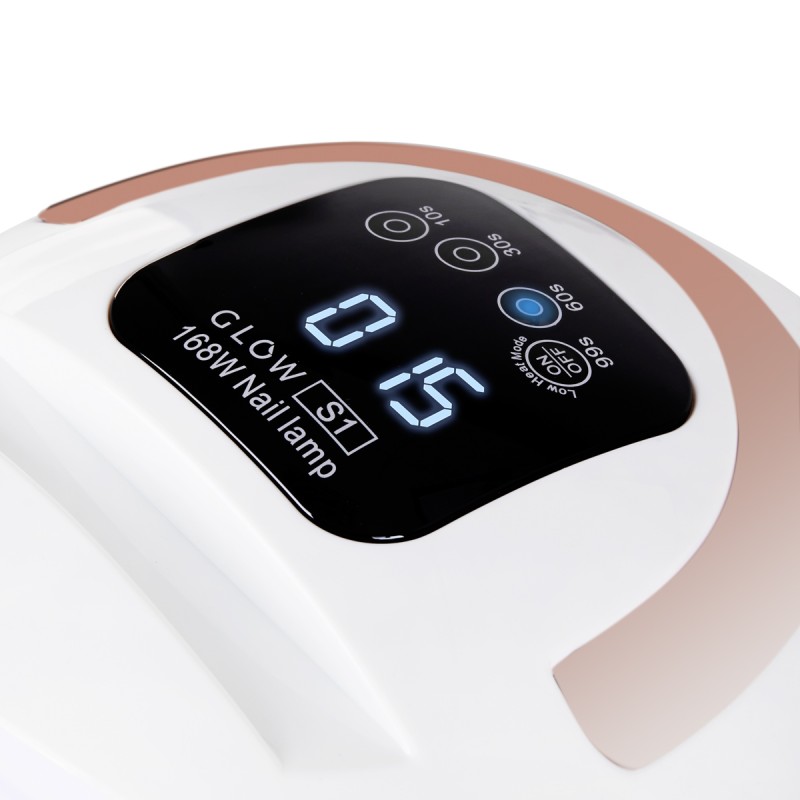 Lampa UV Dual Led Glow S1 168W złota -Lampy UV LED- 