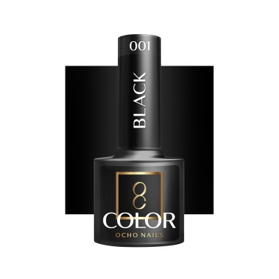 OCHO NAILS Lakier hybrydowy black 002 -5 g -Hybrydowe żele i lakiery- 