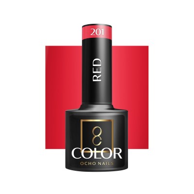 OCHO NAILS Lakier hybrydowy red 201 -5 g -Hybrydowe żele i lakiery- 