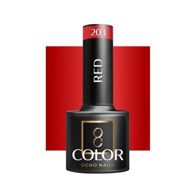 OCHO NAILS Lakier hybrydowy red 203 -5 g -Hybrydowe żele i lakiery- 