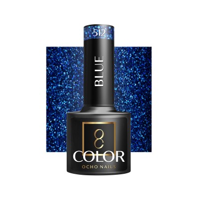 OCHO NAILS Lakier hybrydowy blue 512 -5 g -Hybrydowe żele i lakiery- 