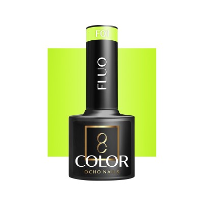 OCHO NAILS Lakier hybrydowy fluo F01 -5 g -Hybrydowe żele i lakiery- 