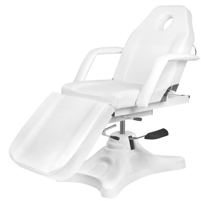 FOTEL KOSMETYCZNY HYD. A 234D Z KOŁYSKĄ BIAŁY -Fotele kosmetyczne- 