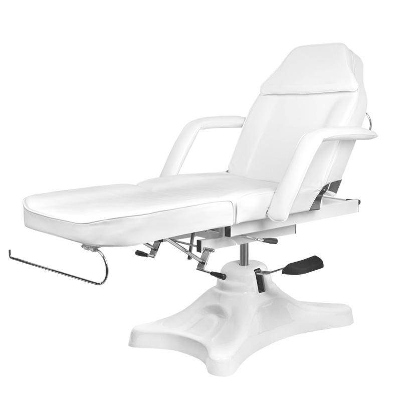 FOTEL KOSMETYCZNY HYD. A 234D Z KOŁYSKĄ BIAŁY -Fotele kosmetyczne- 