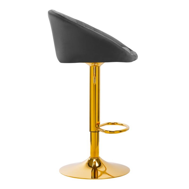 HOKER BAROWY QS-B16G AKSAMIT SZARY -Recepcje- 