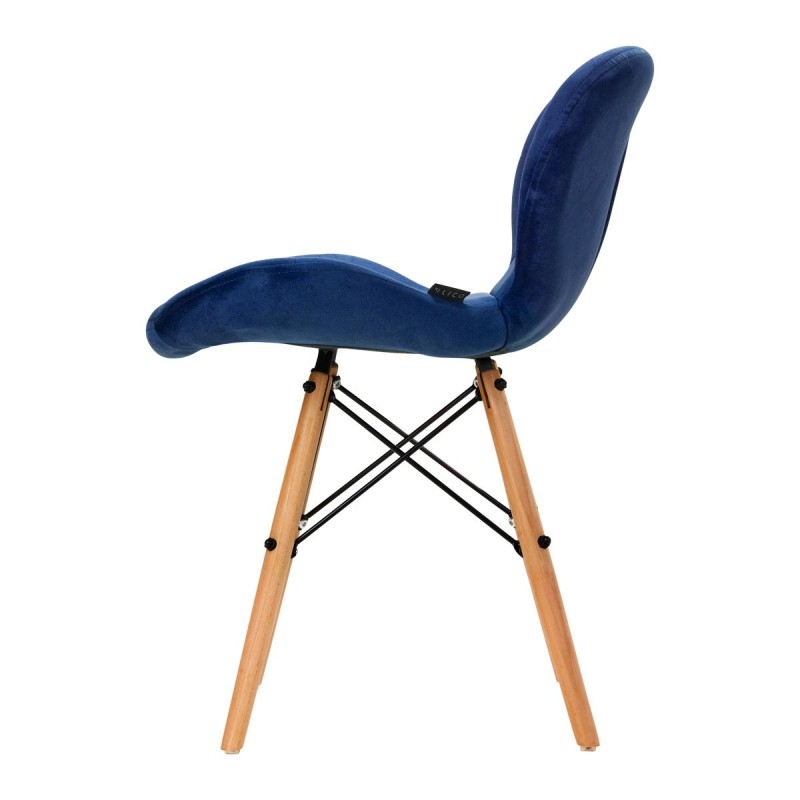 4Rico Krzesło skandynawskie QS-186 aksamit granatowe -Strona główna- 