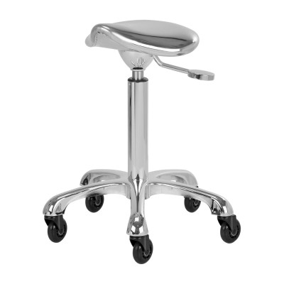 Gabbiano taboret Fine Silver -Hokery fryzjerskie- 