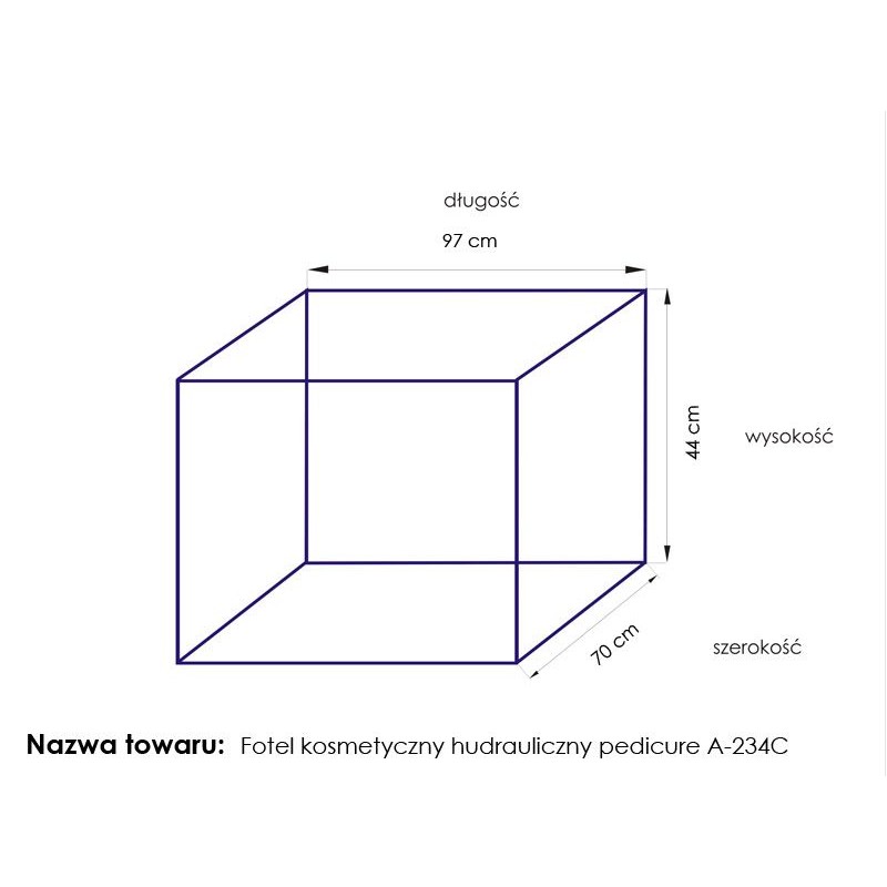 Fotel kosmetyczny hyd. A 234C pedi biały -Fotele kosmetyczne- 