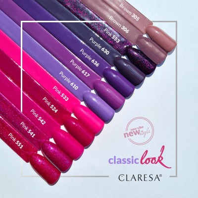CLARESA Lakier hybrydowy PINK 551 -5g -Hybrydowe żele i lakiery- 