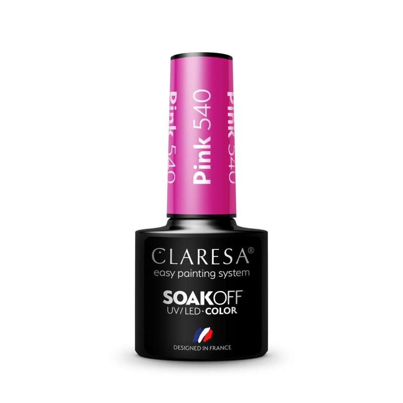 CLARESA Lakier hybrydowy PINK 540 -5g -Hybrydowe żele i lakiery- 