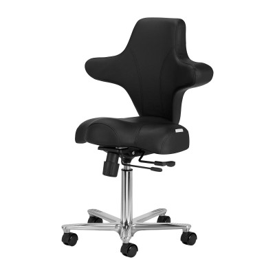 Czarna fotel kosmetyczny Zaffiro 152