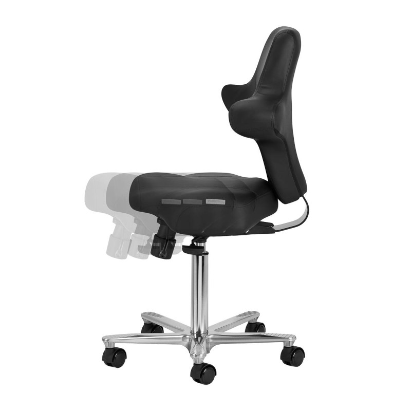 Czarna krzesło do zabiegów kosmetycznych Zaffiro 152