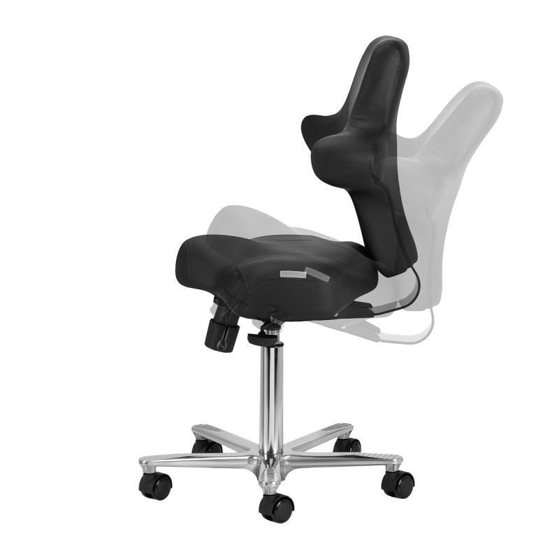 Czarna Zaffiro fotel do zabiegów kosmetycznych 152