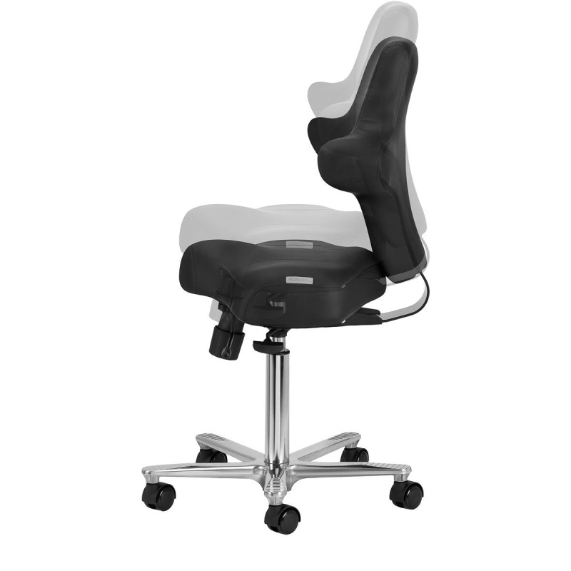 Czarna krzesło do zabiegów kosmetycznych Zaffiro 152