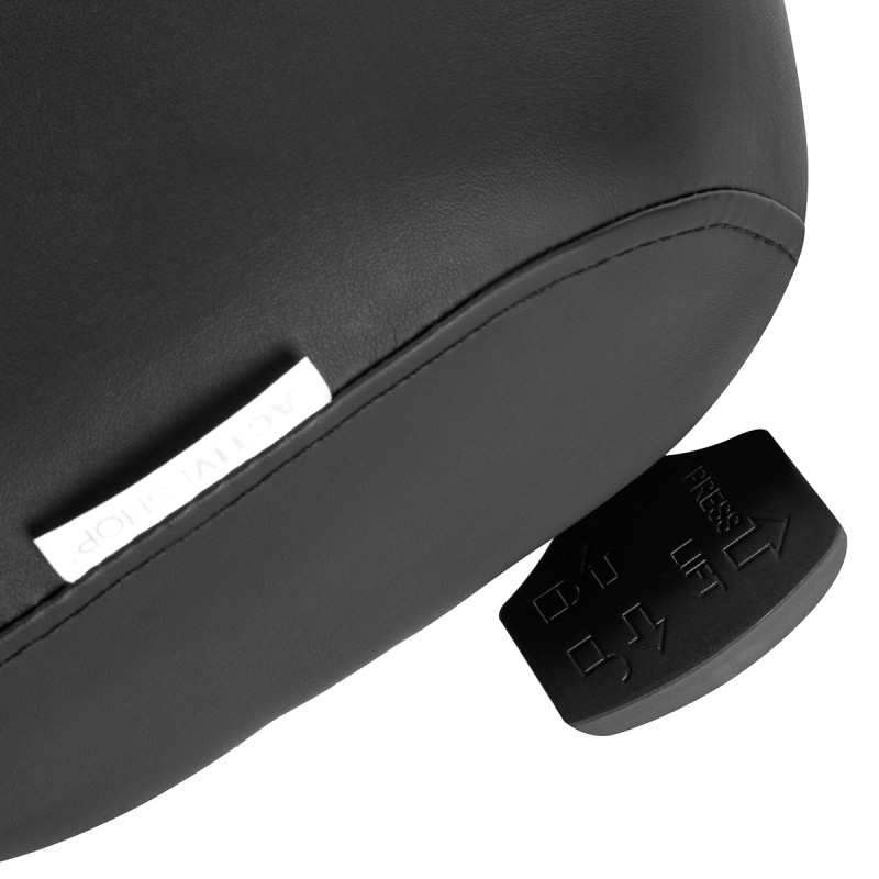 Czarna fotel kosmetyczny Zaffiro 152