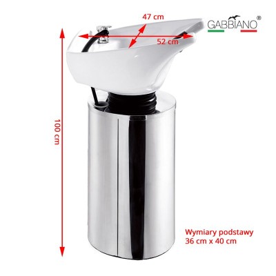 GABBIANO MYJNIA FRYZJERSKA Q-2460 - STACJA DO MYCIA - myjnia wolnostojaca -Myjnie fryzjerskie- 