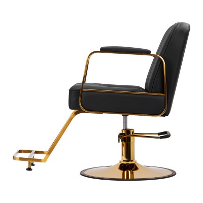 Gabbiano fotel fryzjerski Acri złoto - czarny -Meble fryzjerskie- 