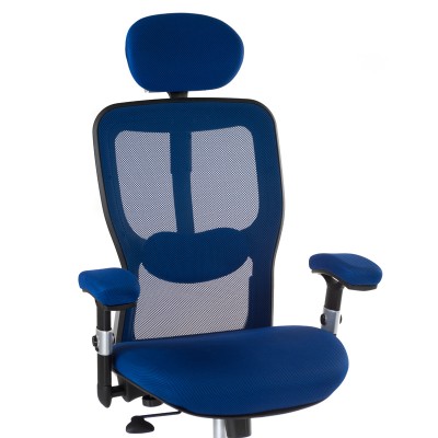 Fotel ergonomiczny CorpoComfort BX-4147 Niebieski -Fotele biurowe- 