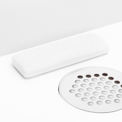 Biurko kosmetyczne 312 z pochłaniaczem kasetowym białe lewe -Stoliki do manicure- 