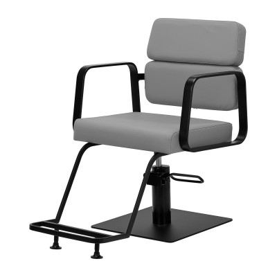 Gabbiano fotel fryzjerski Porto czarno szary -Meble fryzjerskie- 