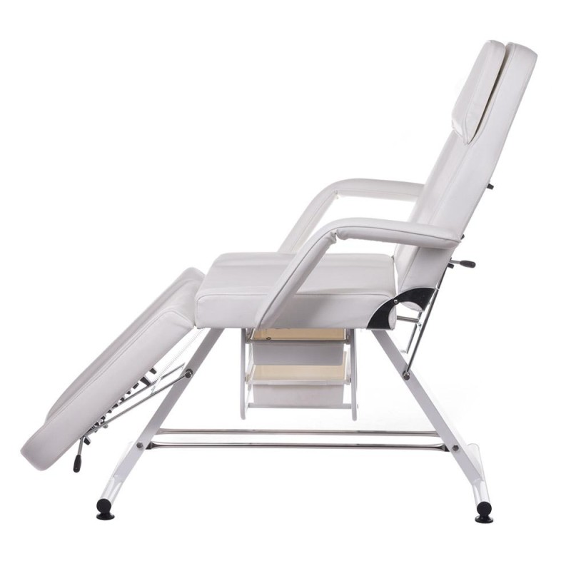 Fotel kosmetyczny z kuwetami BW-262A szary -Fotele kosmetyczne standardowe- 